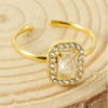 Lina I Bague d'oreille en acier inoxydable et zircons