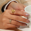 Lou I Bague en acier inoxydable