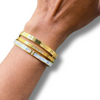 Julia I Bracelet jonc en acier inoxydable et zircons