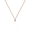 Lila I Collier en acier inoxydable et zircons