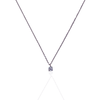 Lila I Collier en acier inoxydable et zircons