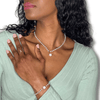 Perla I Bracelet en acier inoxydable et imitation perle d’eau douce