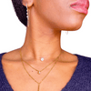 Stella I Boucles d'oreille en acier inoxydable et zircons
