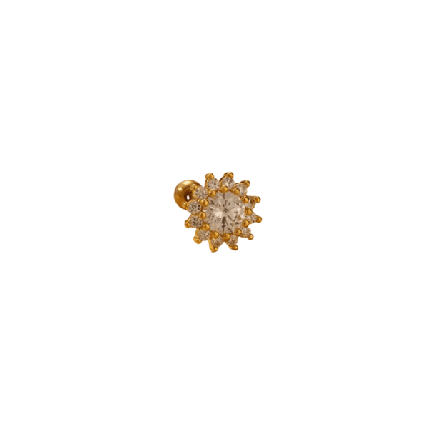 Alice I Mono Boucle en acier inoxydable et zircons
