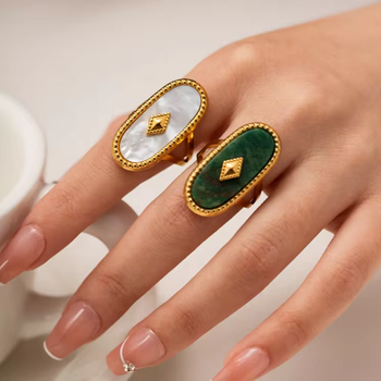 Clara I Bague en acier inoxydable