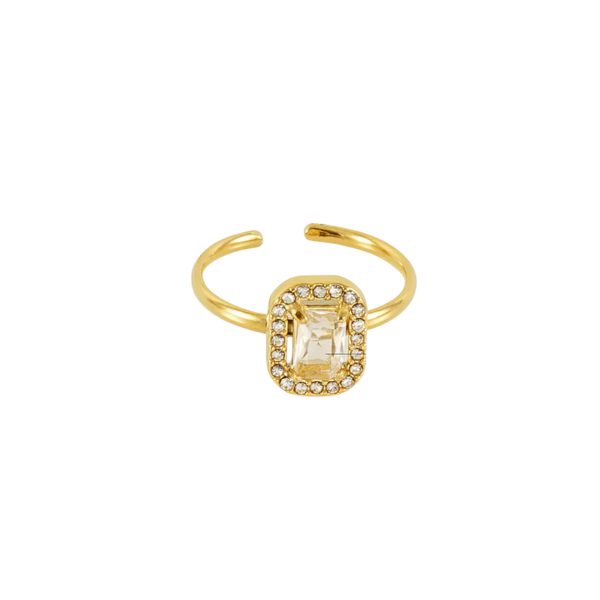Lina I Bague d'oreille en acier inoxydable et zircons
