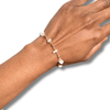 Elisa I Bracelet en acier inoxydable et pierres naturelles