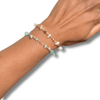 Elisa I Bracelet en acier inoxydable et pierres naturelles
