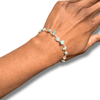 Elisa I Bracelet en acier inoxydable et pierres naturelles