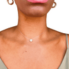 Eva I Collier en acier inoxydable et zircon