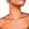 Infini I Collier en acier inoxydable et zircons