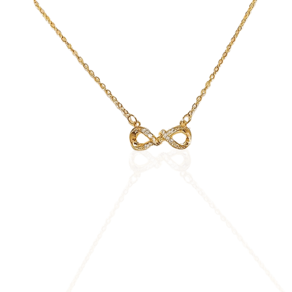 Infini I Collier en acier inoxydable et zircons
