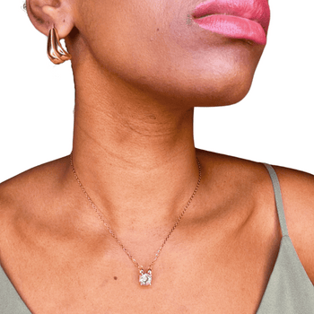 Lili I Collier en acier inoxydable et zircons