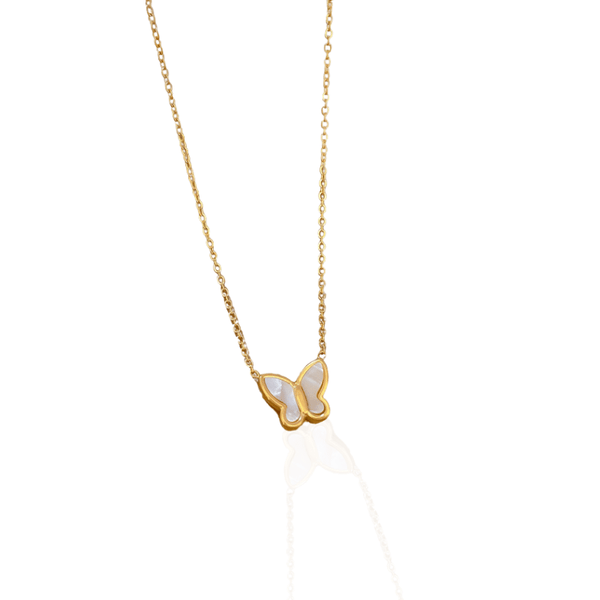 Maria I Collier en acier inoxydable et nacre