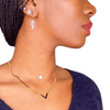 Velda I collier en acier inoxydable et nacre