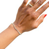 Chloé I Bracelet jonc en acier inoxydable et zircons