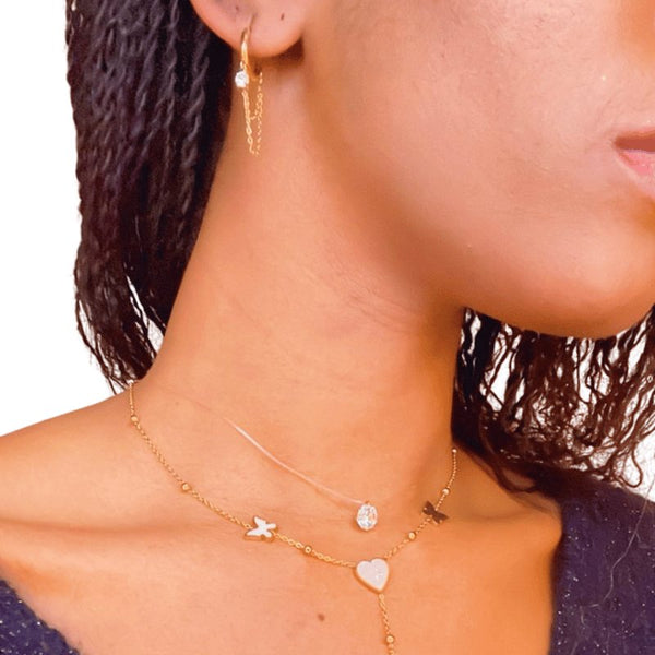Boucles d'oreille Jade - INOX GLAMBoucles d'oreille Jade